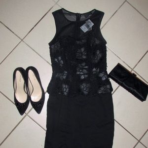 Peplum Little Black Dress